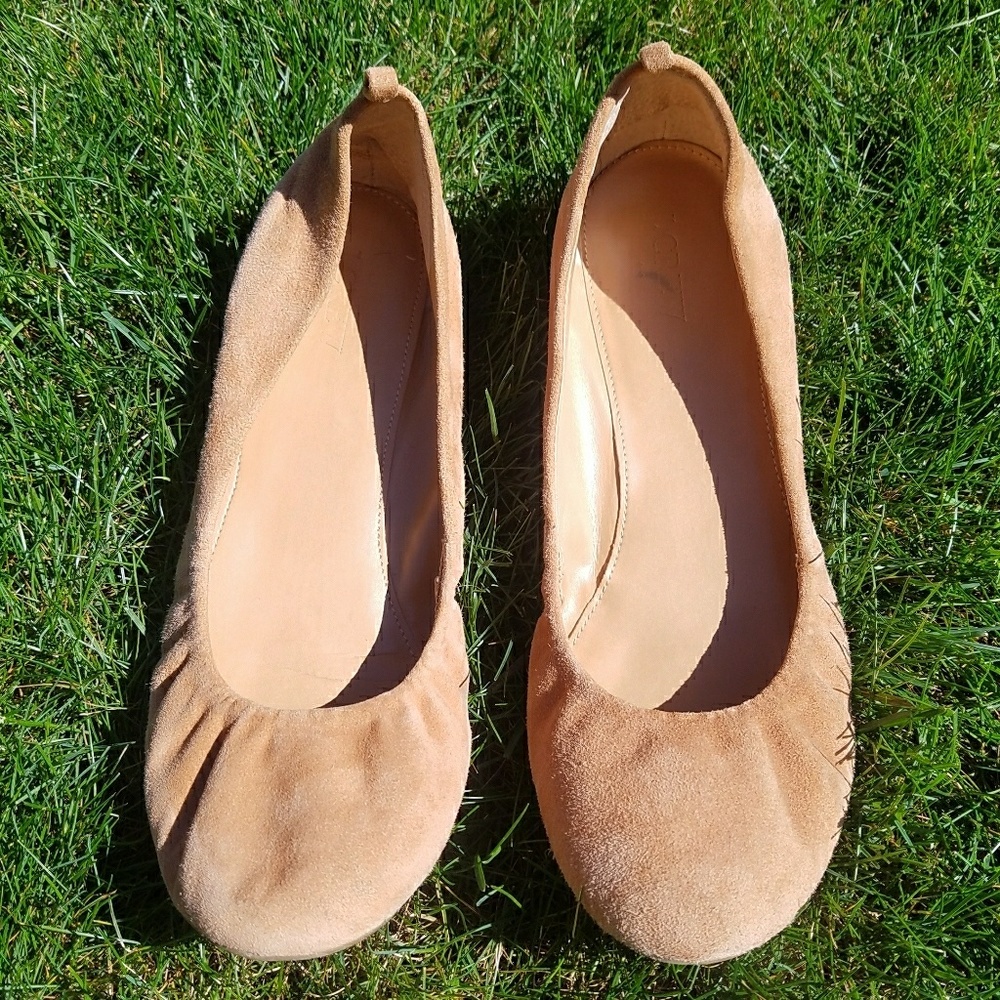 🛍J. Crew tan flats - 9